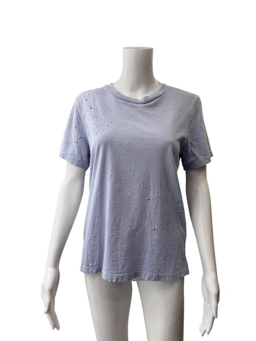 $348 NWT Amiri Baby Blue Lavender Shotgun Tee Shirt size Large